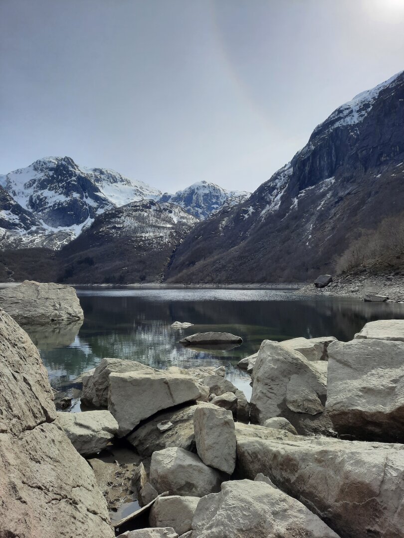 Bondhusvatnet, Hardanger, Norway. April 2022