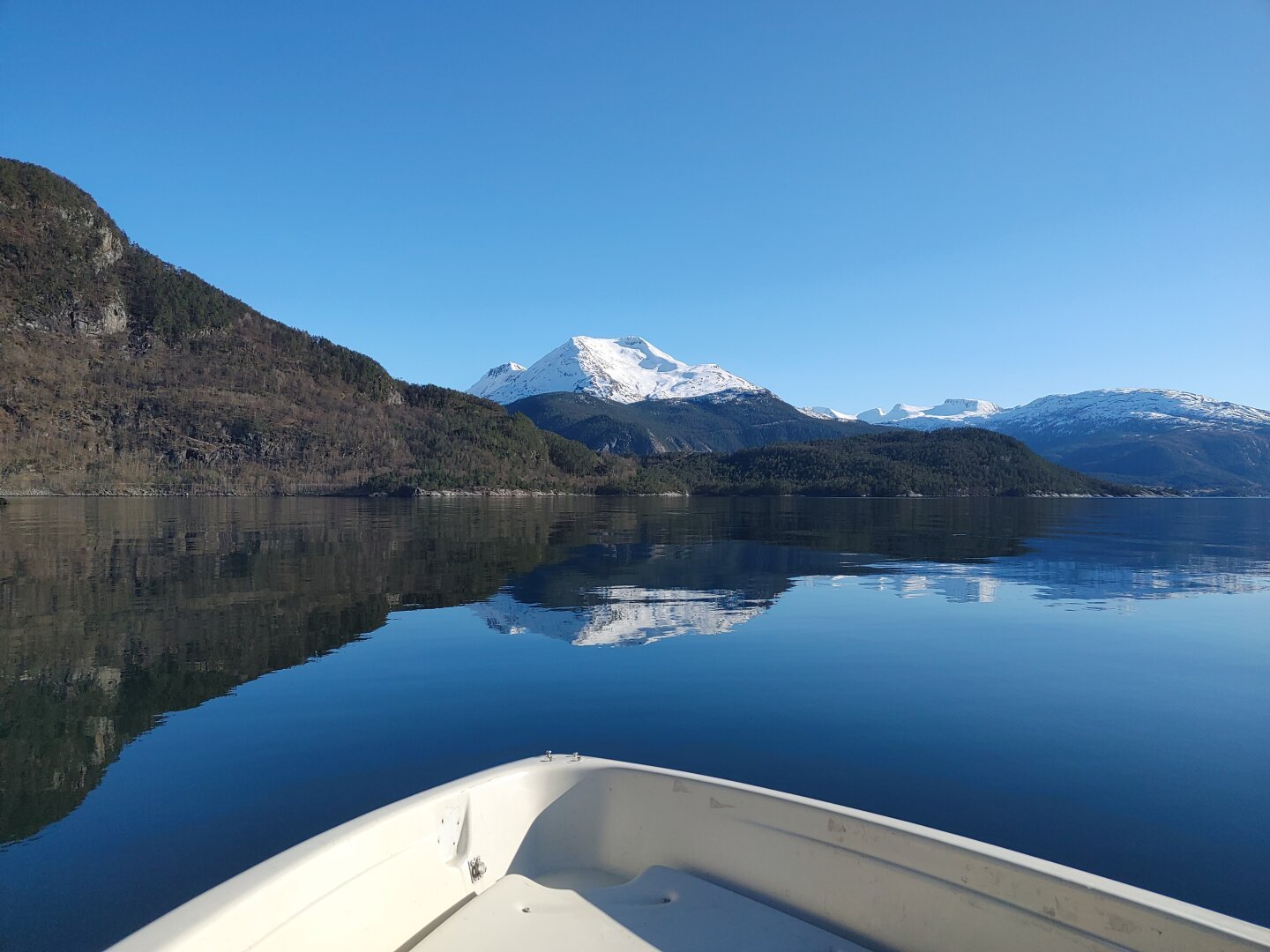 Hardangerfjord, Norway. April 2022