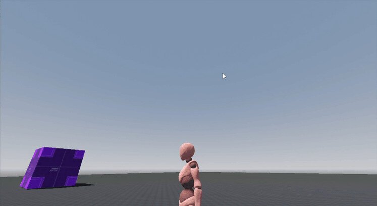 third person character controller demo for Godot 4 with distortion at the edges of the screen