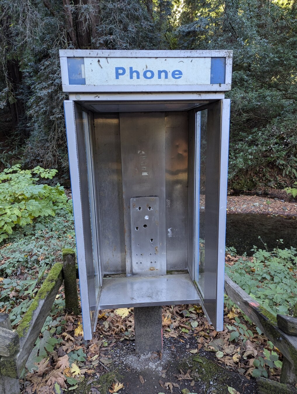 Phone booth without phone