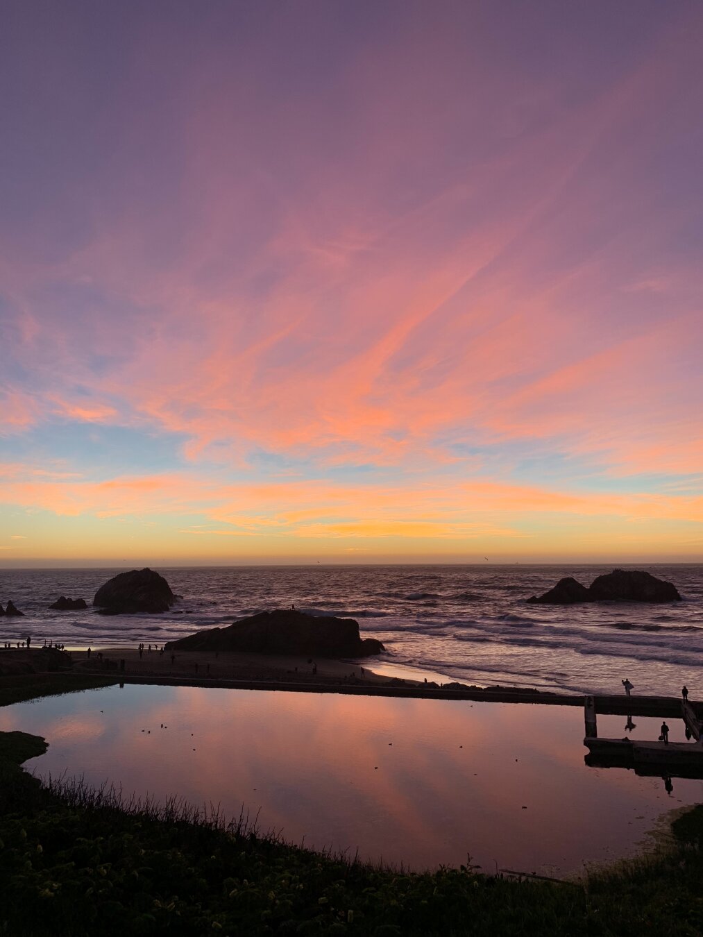 Sunset at Sutro Baths