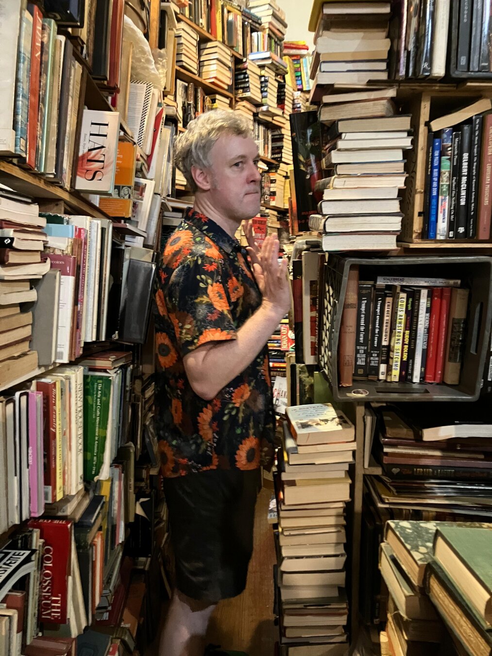 a fool in a bookshop