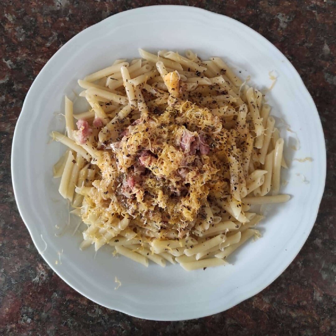 Vista de plato desde arriba.