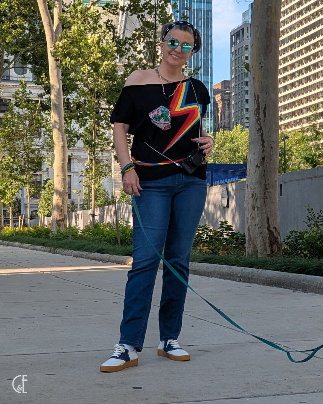 It was to hot for it this weekend, but I'm obsessed with this new outfit. I've had the necklace since middle school (lifted from my dads room) and I love finding a perfect top for it.