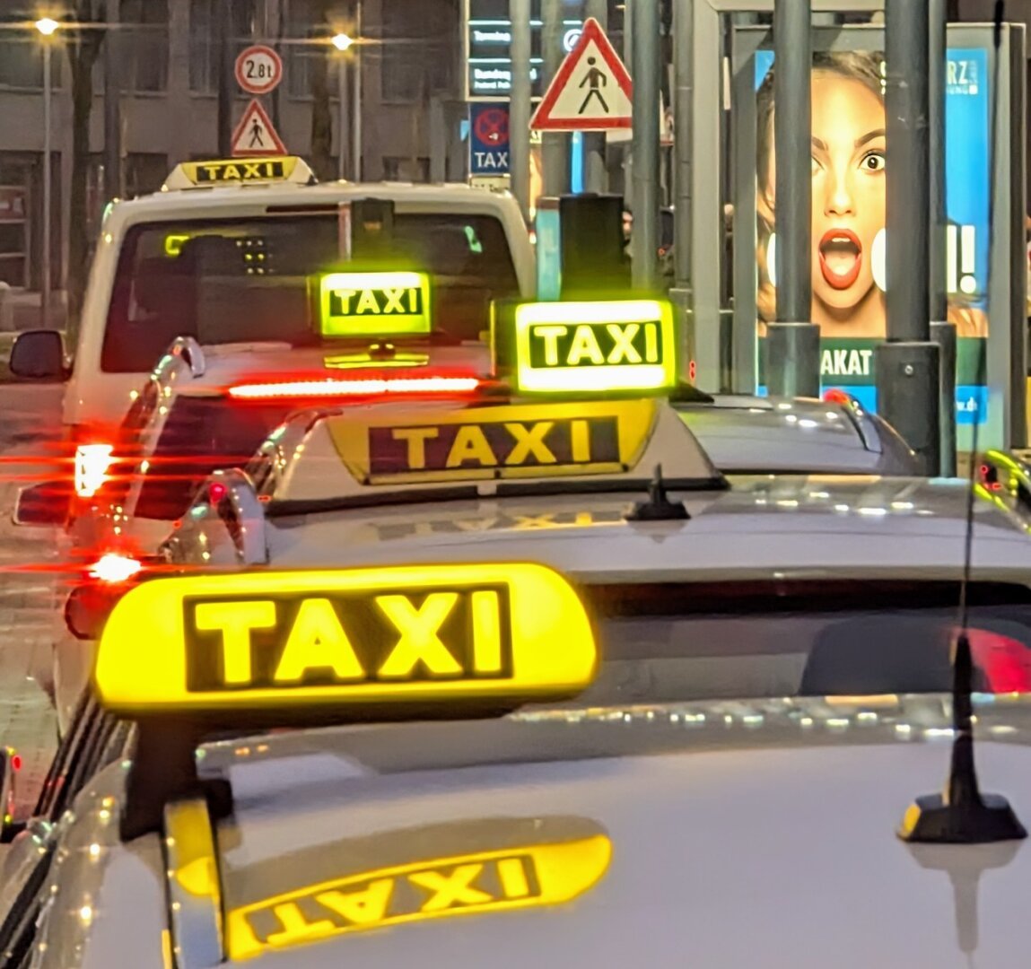 Taxistand am Flughafen Bremen