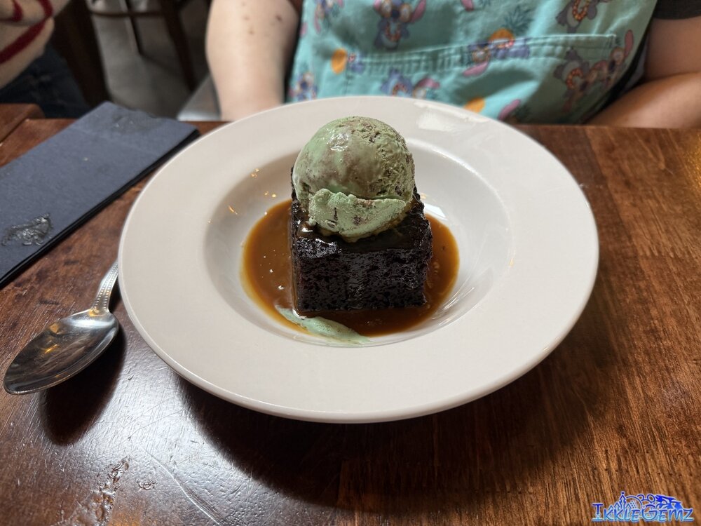 Mint choc chip and caramel chip cup ice cream.