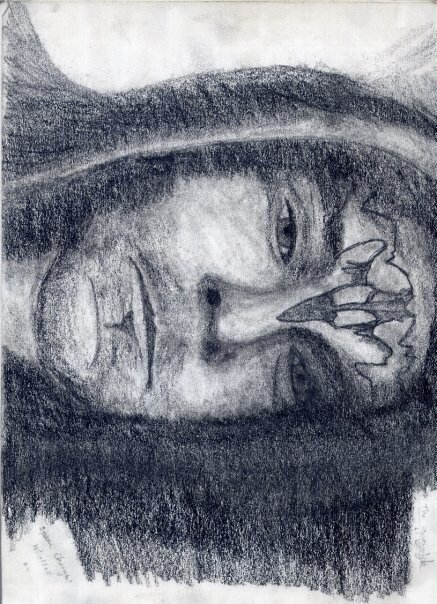 Sketch of a drug addict