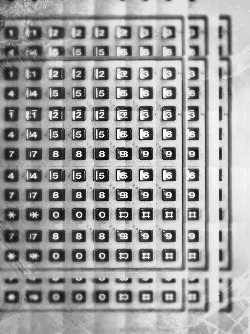 Number pad, multiplied