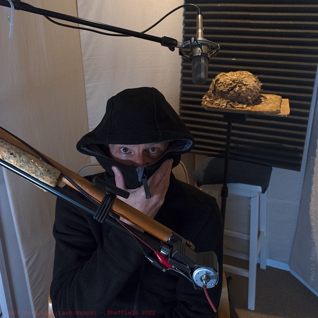 ‘Self Portrait (Lash/Wasps) - Sheffield 2022’
Photo, from album art shoot.
Copyright © Andrew Stones 2022.