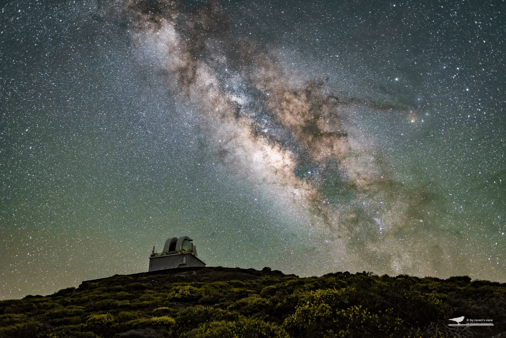 Milky way above the ING, La Palma