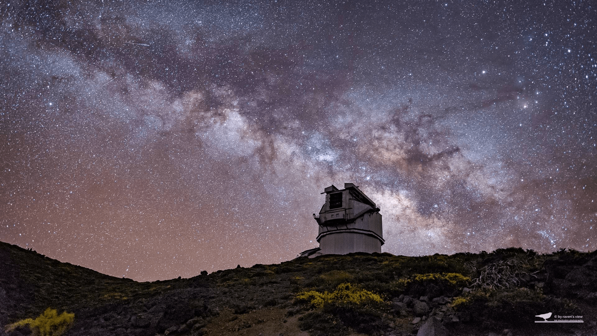 Milky Way above the ING, Roque de los Muchachos, La Palma, Canary Islands