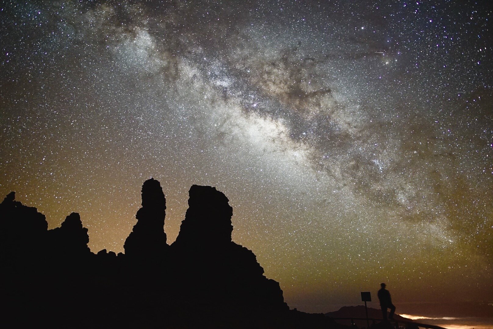 Milky Way above the Roque de los Muchachos, La Palma