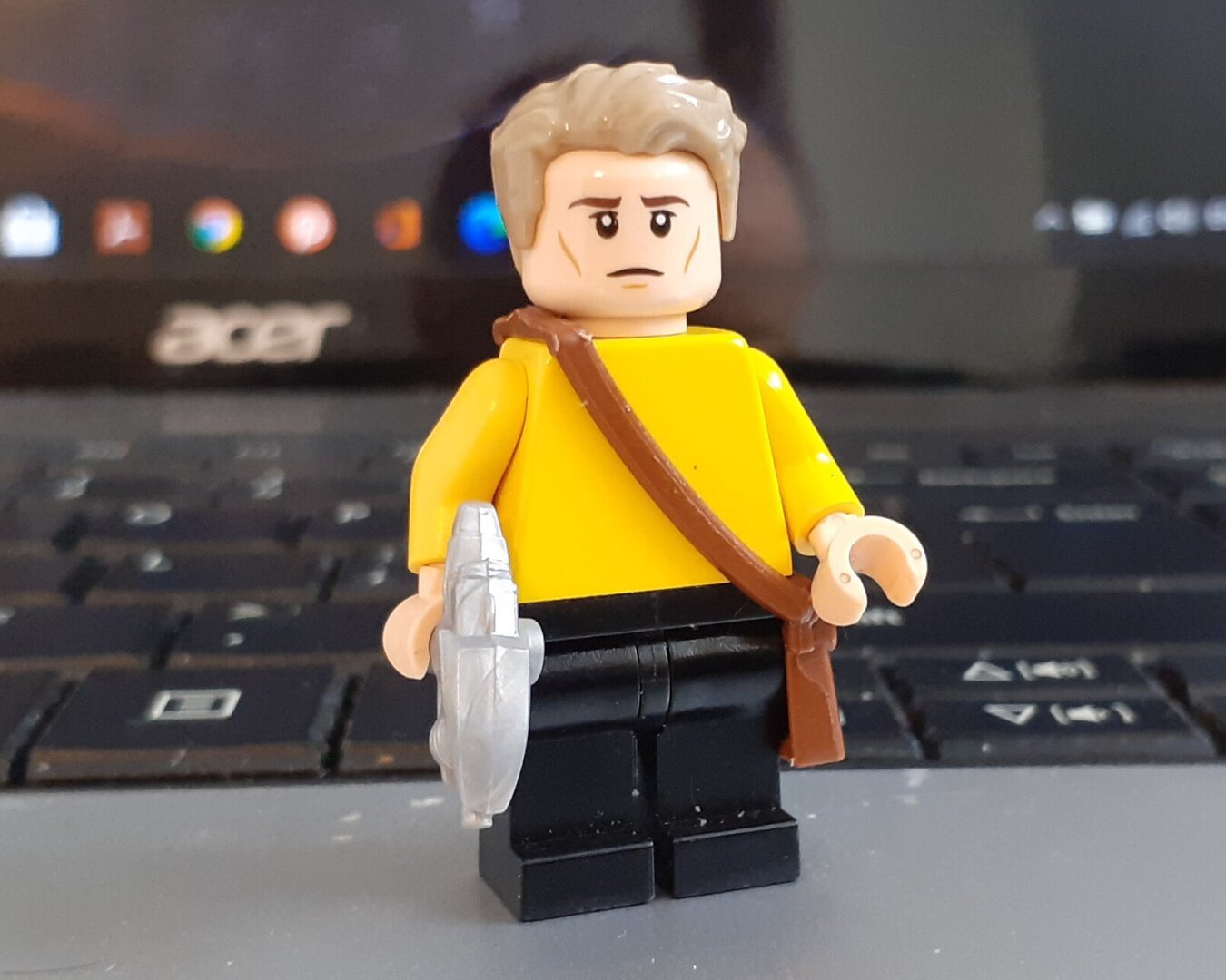 Captain Christopher Pike as a LEGO minifigure