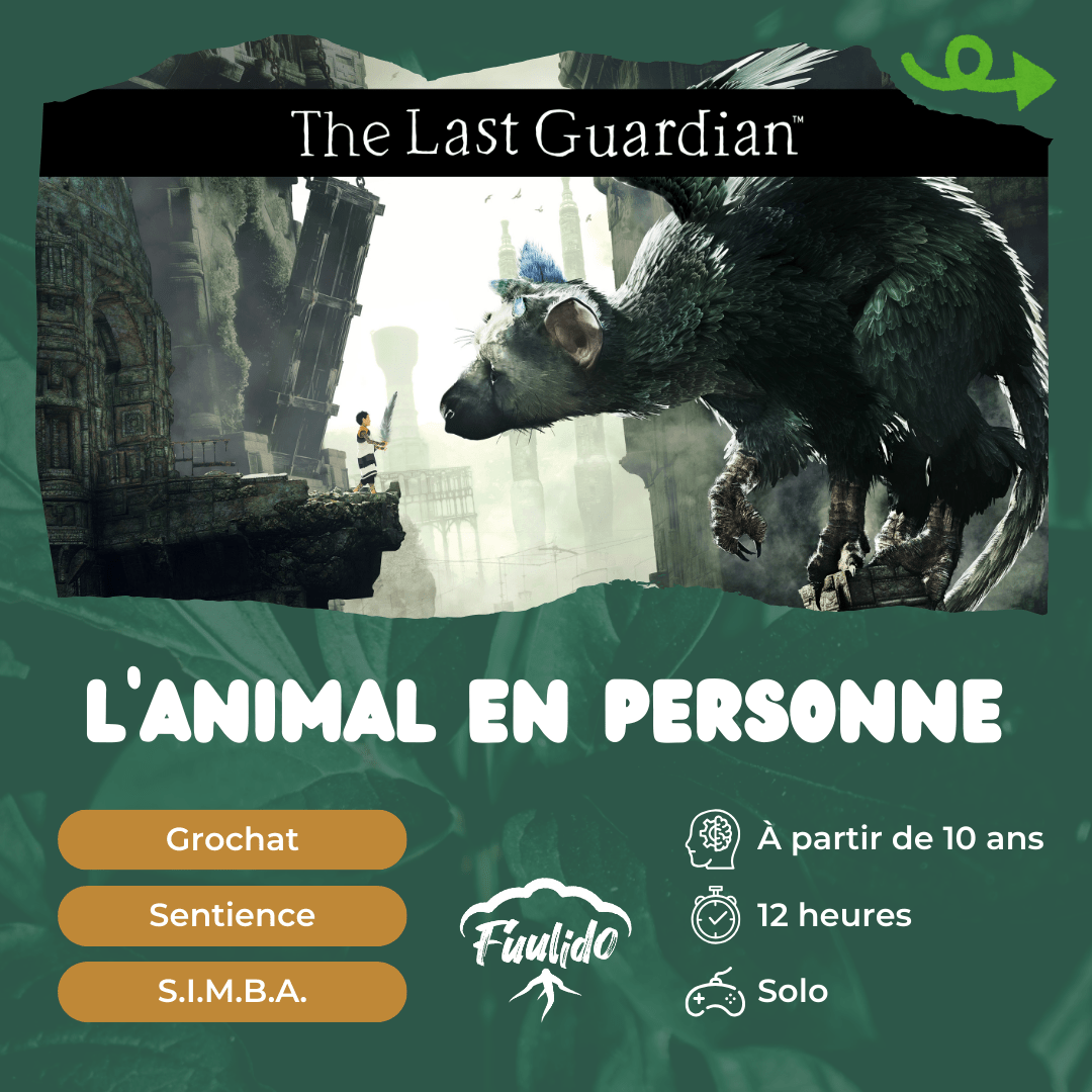 Accroche : l’Animal en Personne
Tags : gros chat, sentience, SIMBA, 
Age : à partir de 10 ans
Durée : 12 heures
Mode : Solo