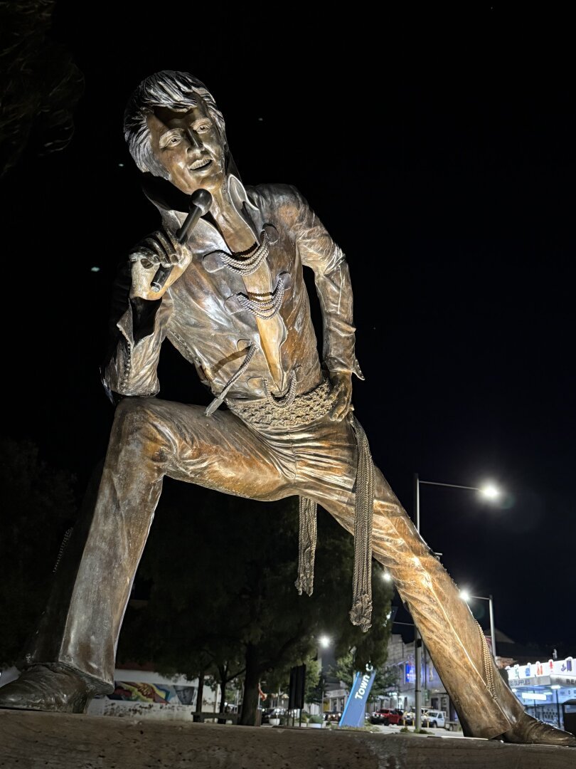 Statue of Elvis Presley in Parkes NSW