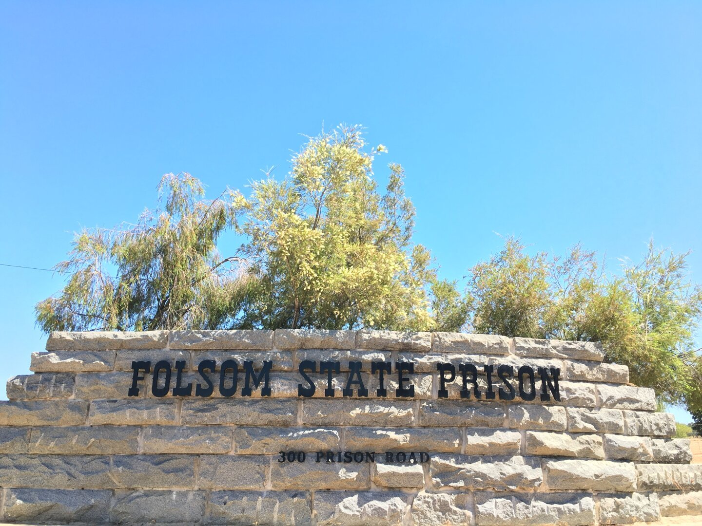 Folsom State Prison sign