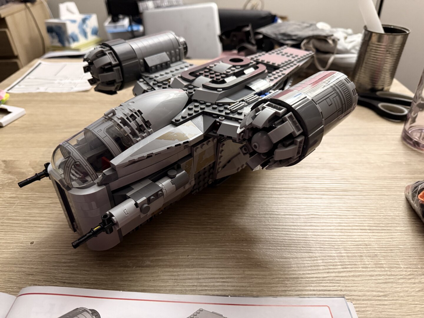 lego razor crest completed