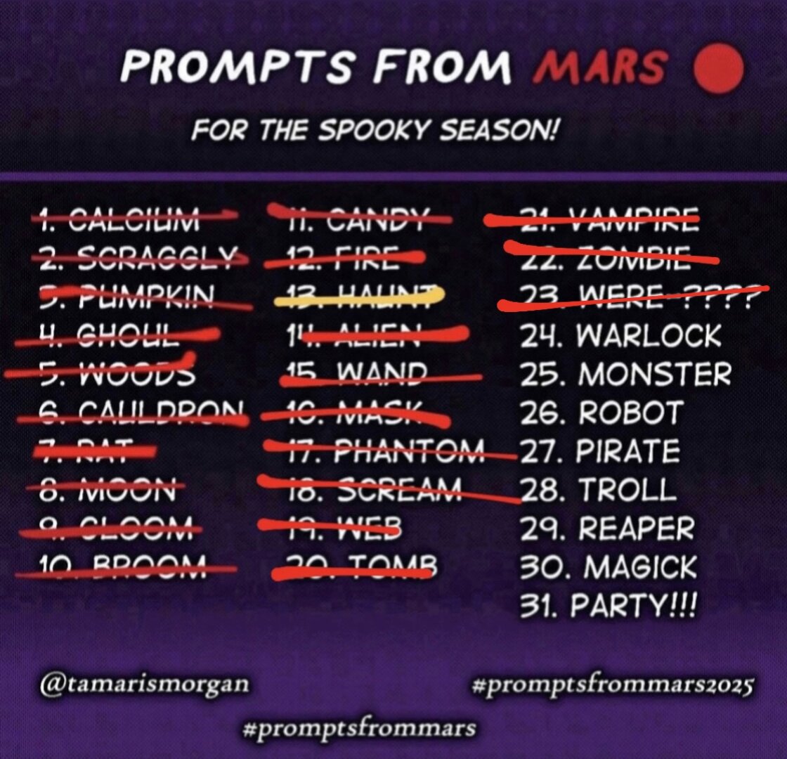 Day 23 of Prompts from Mars 2025 - Were-????: Completed!