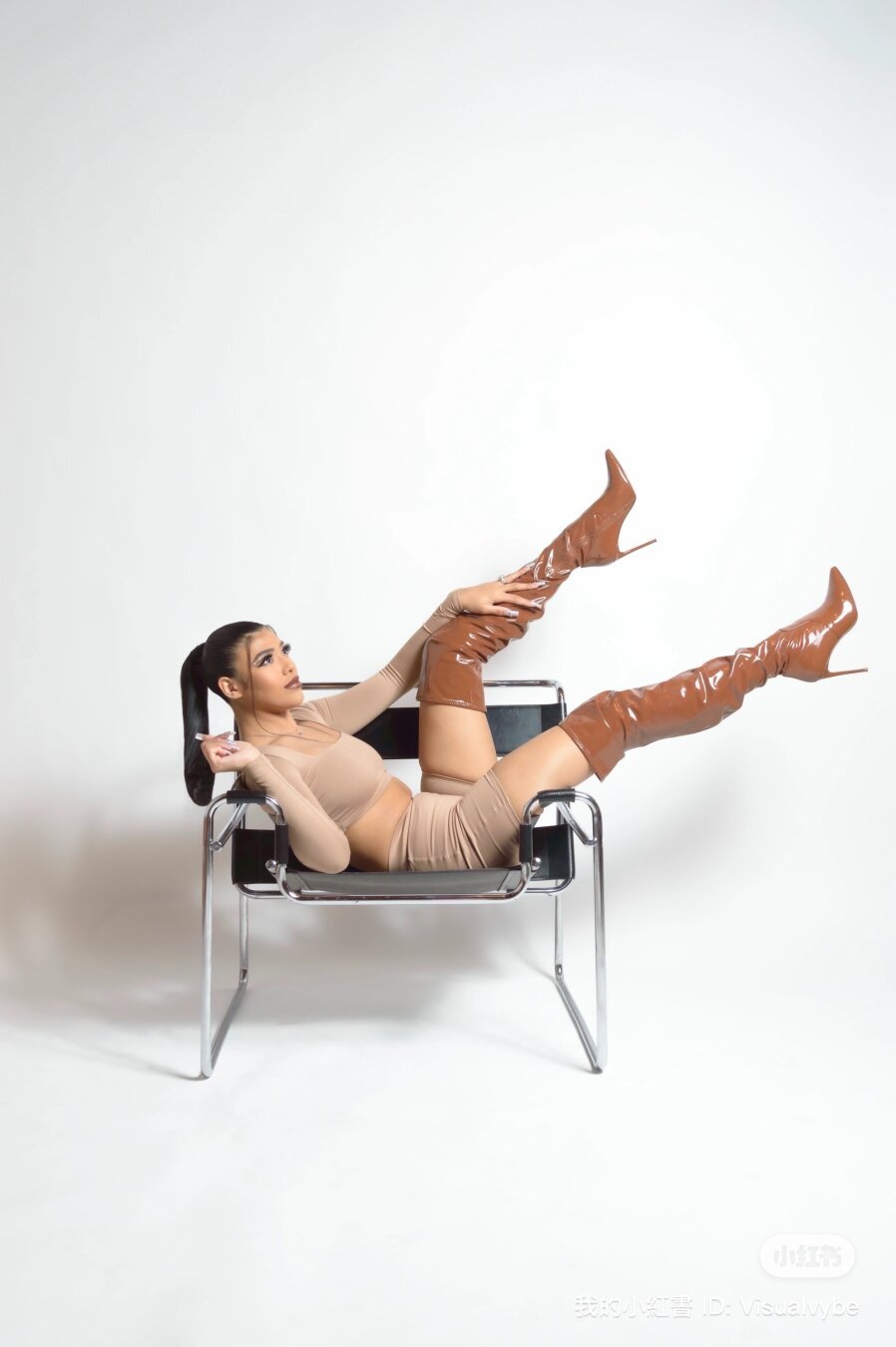 Studio shoot of model