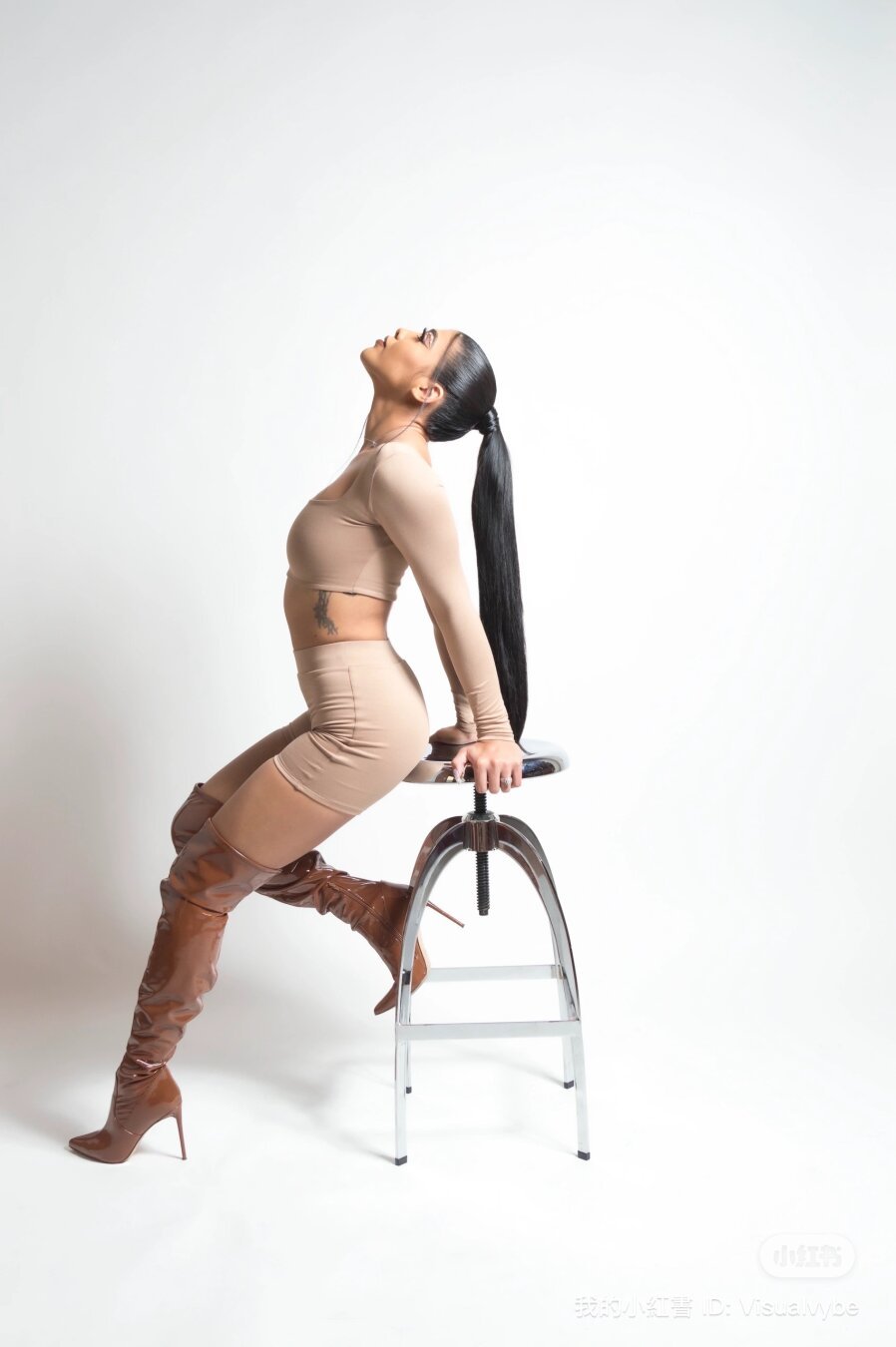 Studio shoot of model