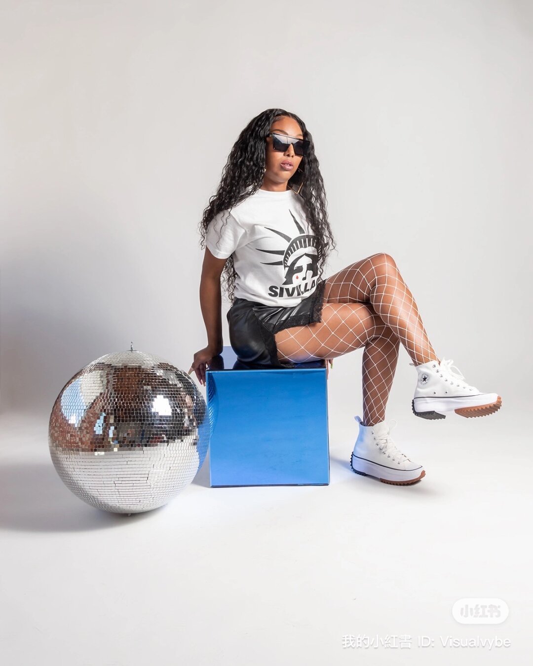 Studio shoot of model