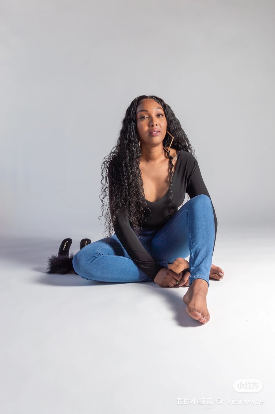 Studio shoot of model