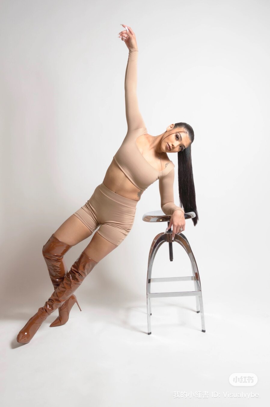 Studio shoot of model