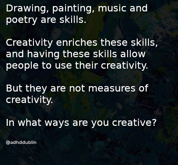i ask how you are creative