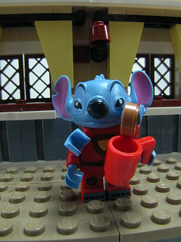 Stitch in red space suit.