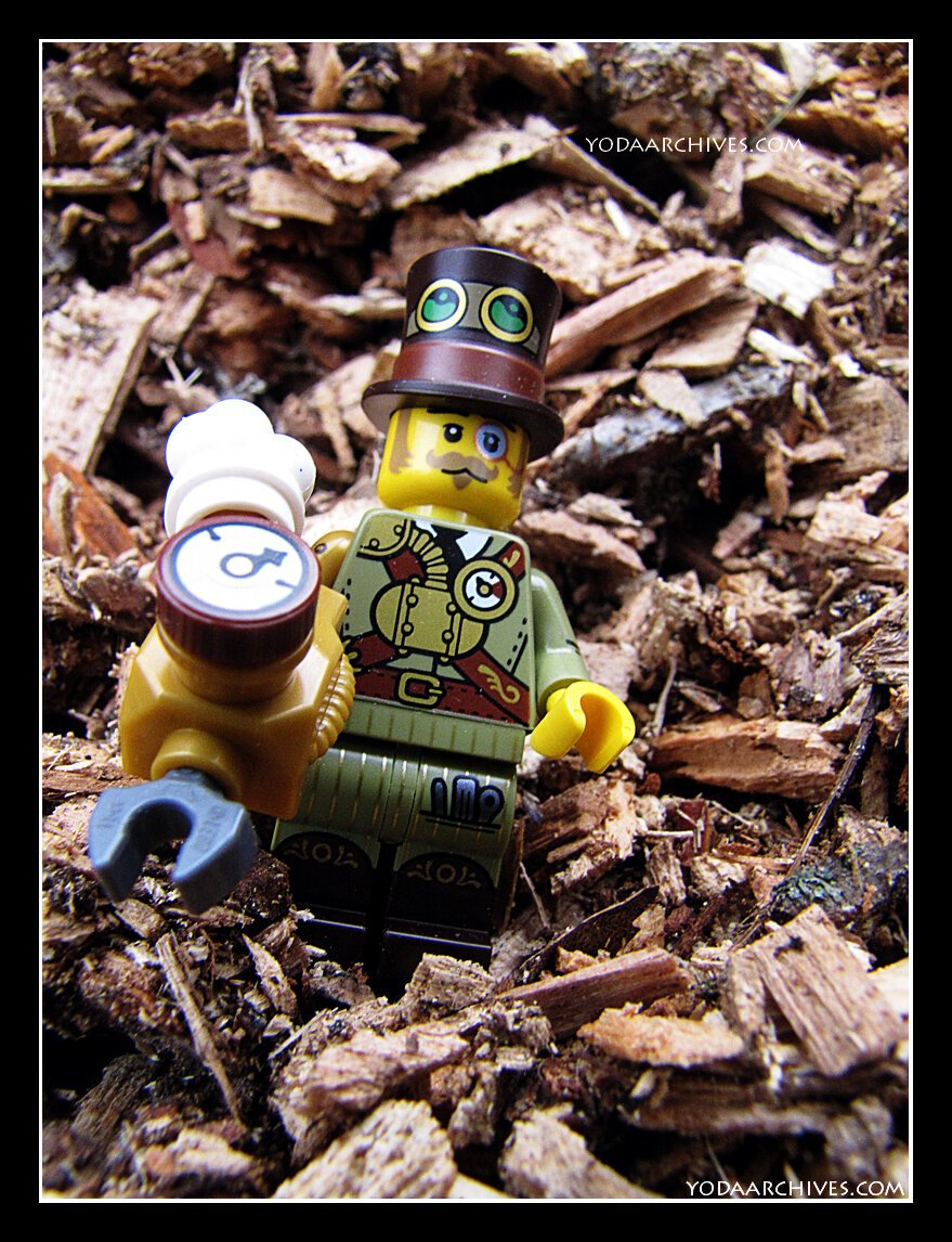 Lego fig in steam punk outfit