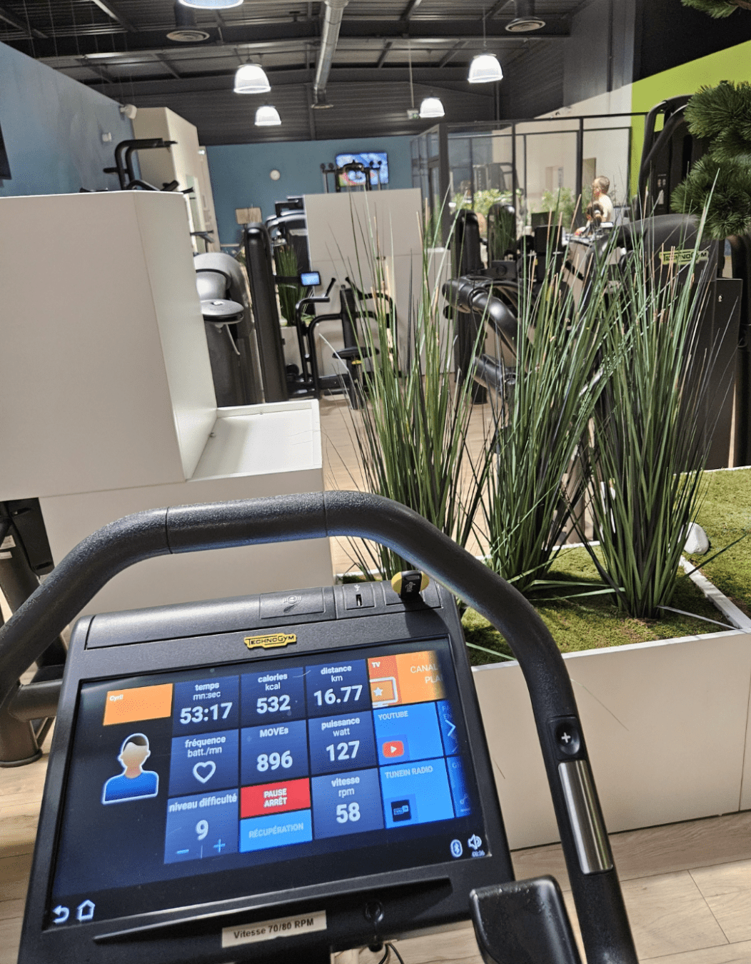 vue depuis le vélo .