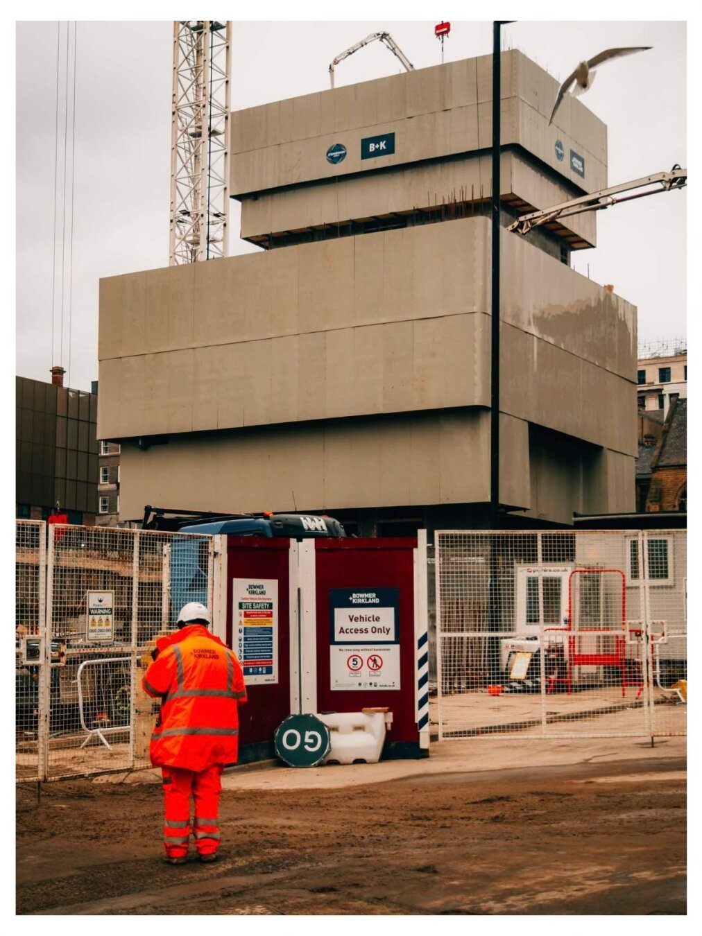 Workman on a building site