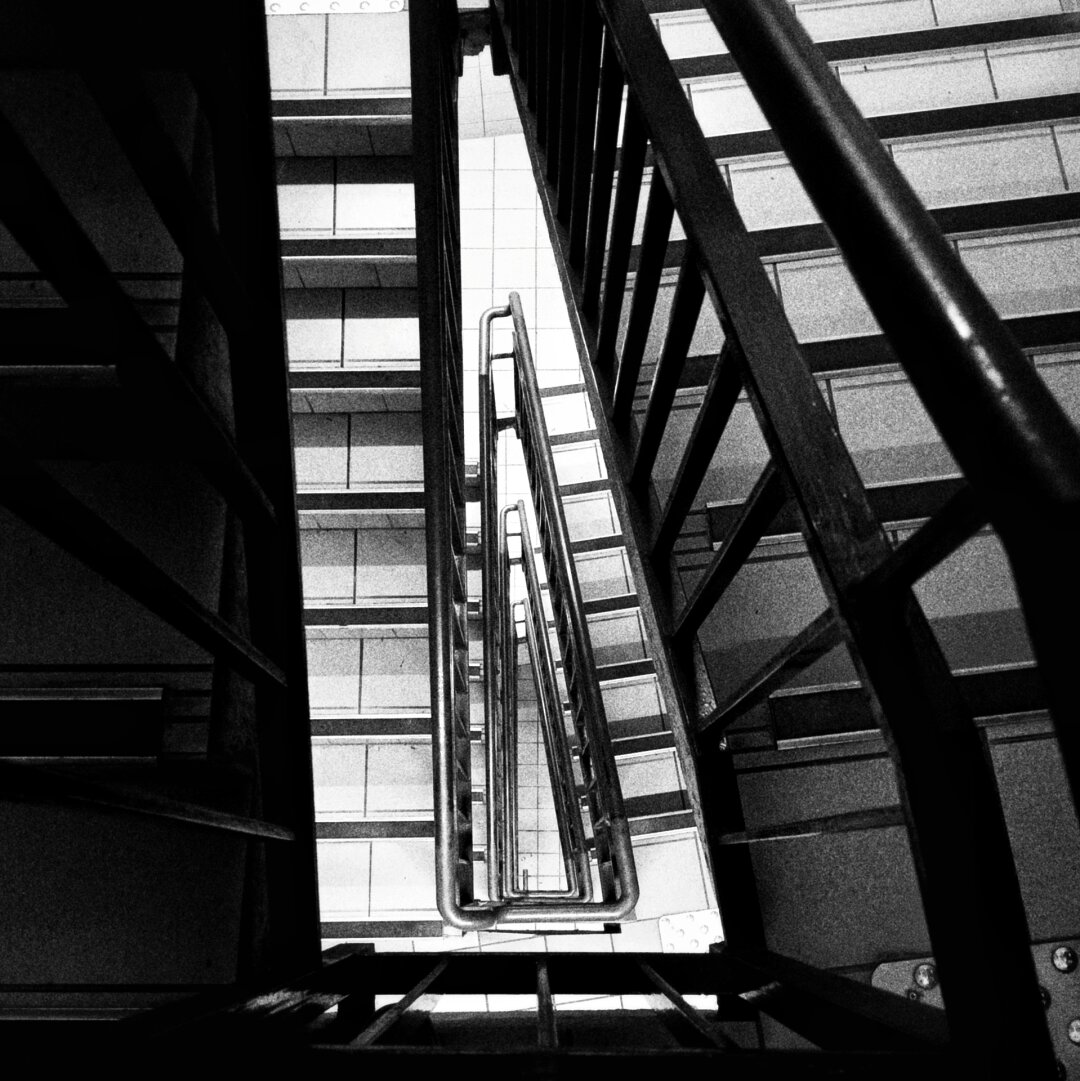 your typically spiralling staircase but very triangular