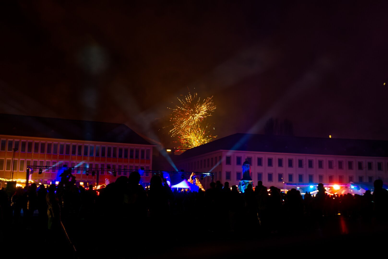 Fireworks over Karlsruhe