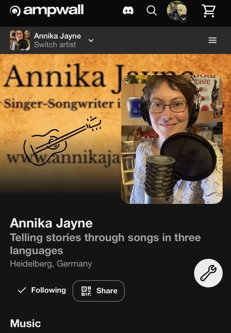 Screenshot of Ampwall profile