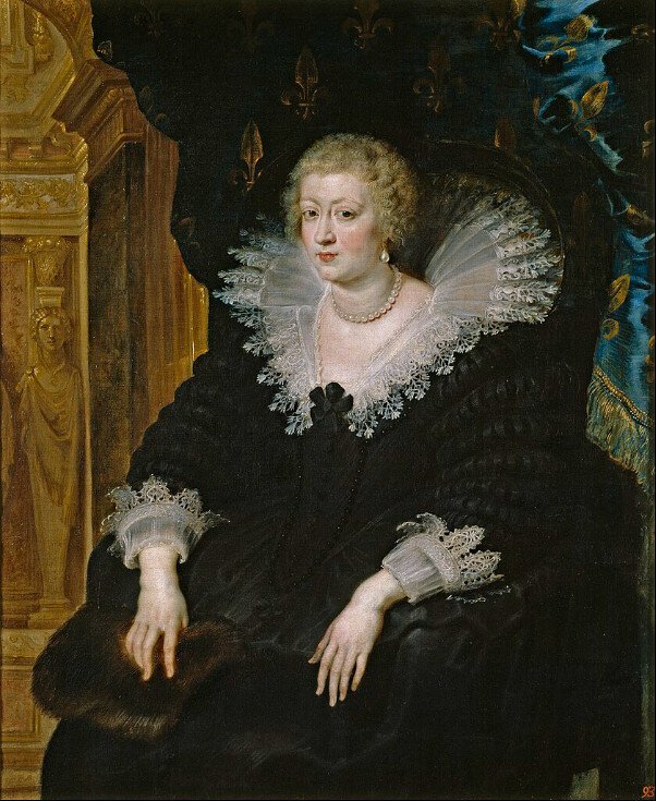 Painting : Anne of Austria, by Peter Paul Rubens