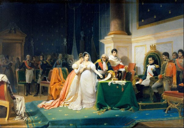 Painting : The Divorce of the Empress Josephine, by Henri Frédéric Schopin