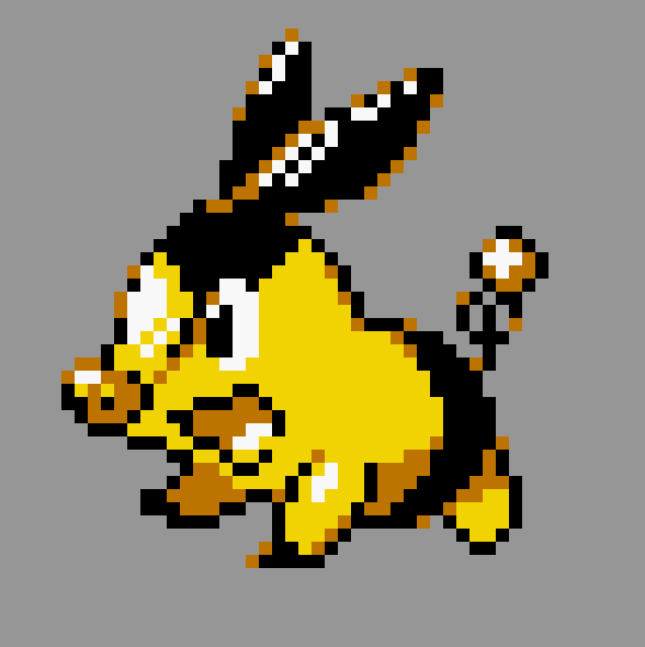pixel art of shiny tepig in pokemon gold/silver style