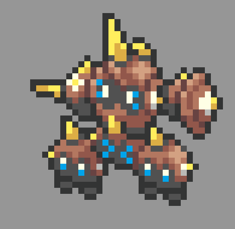 pixel art of shiny mega falinks box icon in DS style
