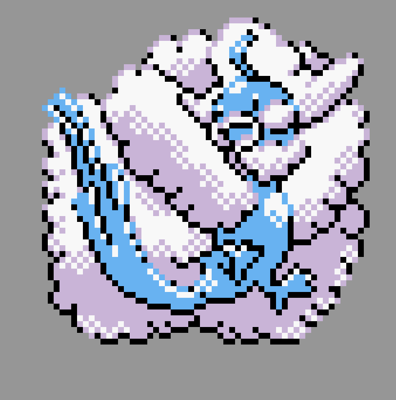 pixel art of mega altaria in pokemon gold/silver style