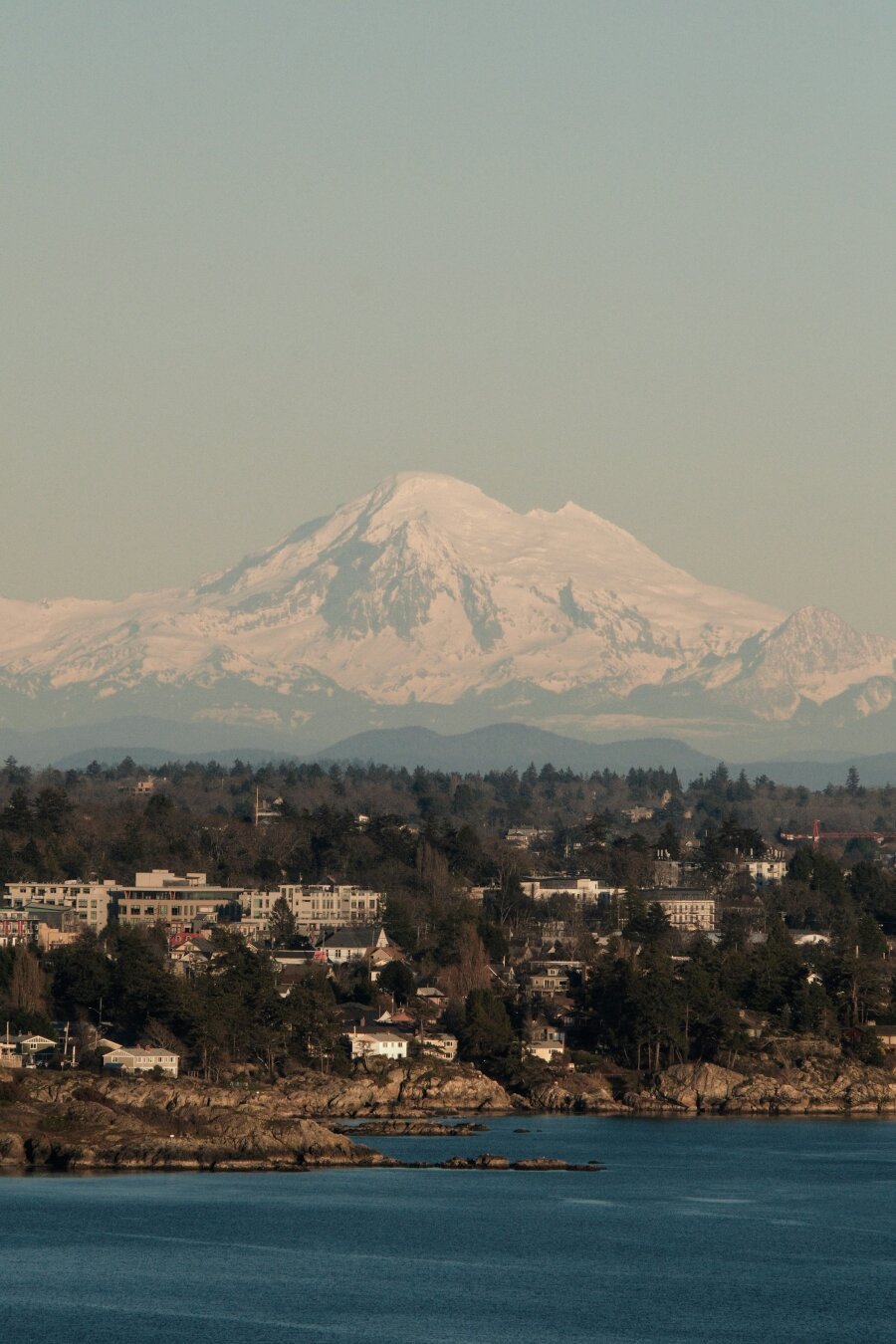 Victoria, BC with Mount Baker in background