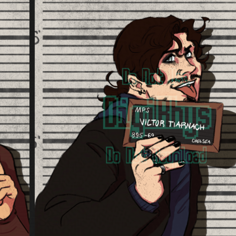 Closeup of Victor's half of the image.