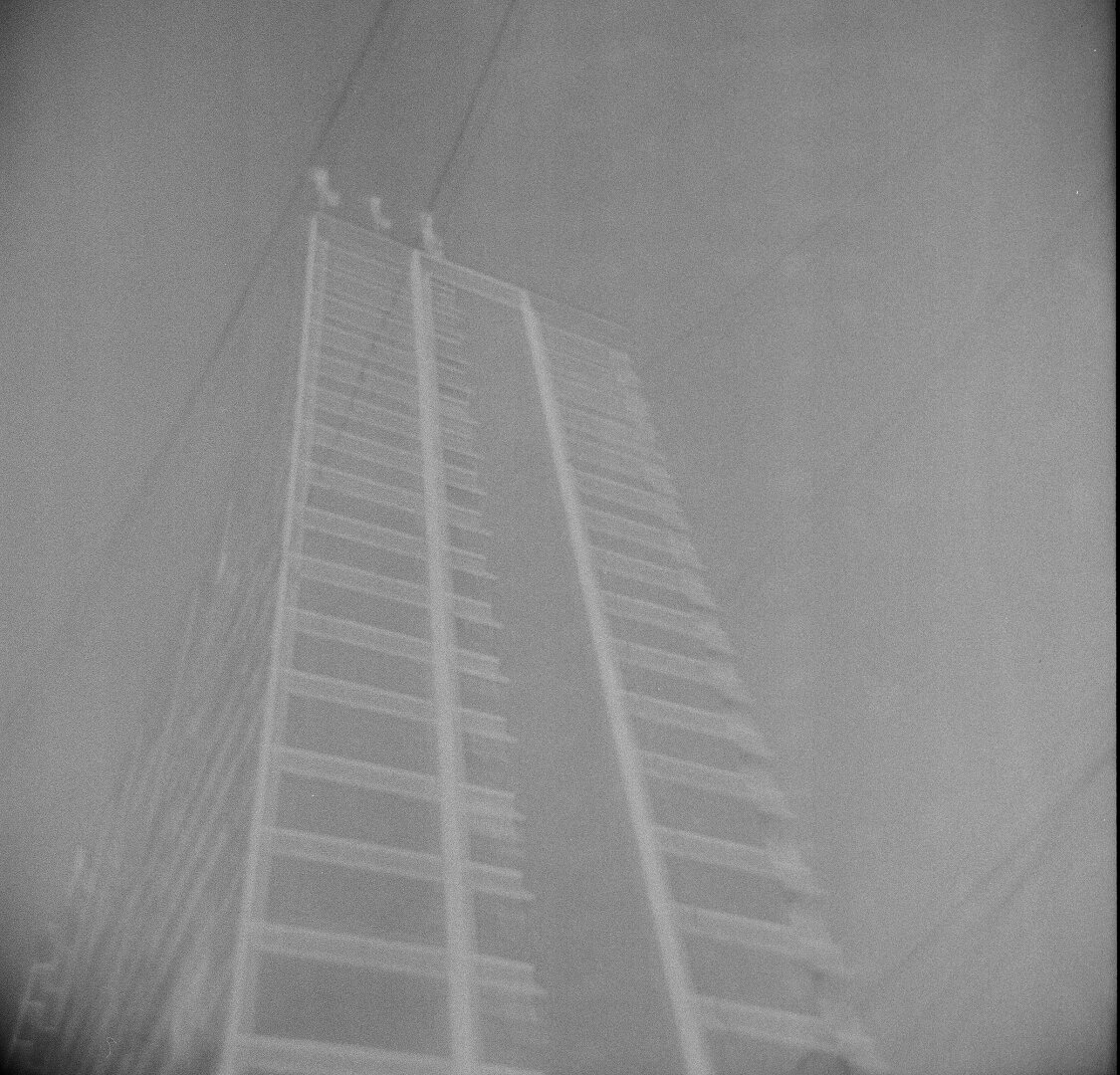 55 triller building. holga 120cfn kentmere 400