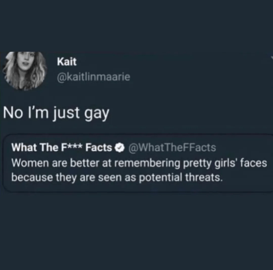 [Original post]
Unpopular opinion I'm gonna get 'cancelled' for:

I'm sorry, gay couples should not be allowed to adopt babies. You opted out of God's natural plan. You don't get to confuse a child and mess their life up because you're confused and your life is messed up.

[Reply]
So y'all want to force birth but remove a large demographic of people seeking adoption? How is this pro-life?