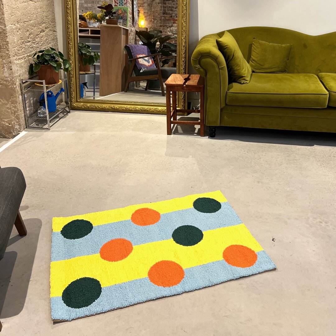 Photographie du tapis réalisé à la main