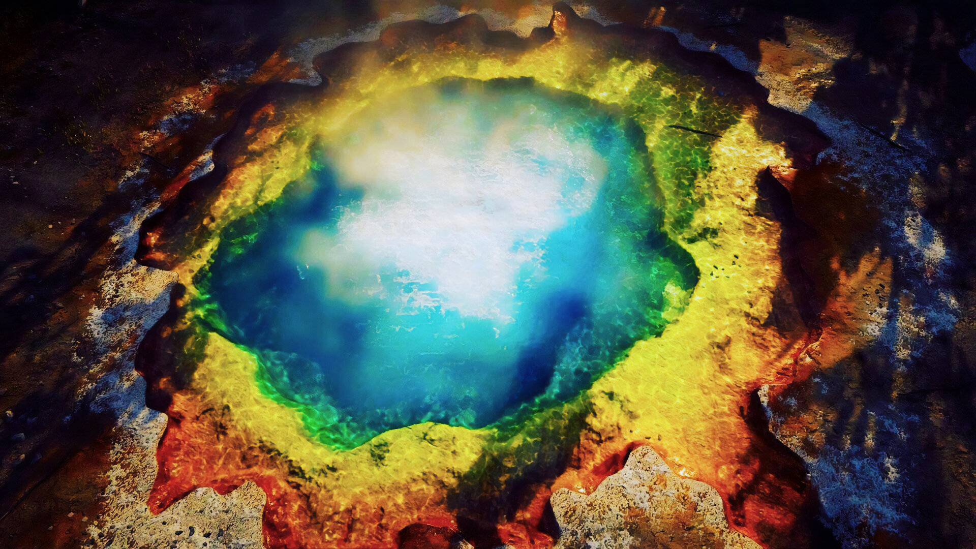 A giant prismatic spring.