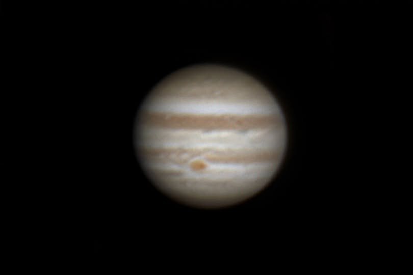 Jupiter and the Great Red Spot, captured 2024-12-21.