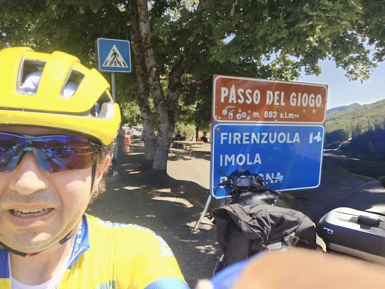 Myself at the giogo pass