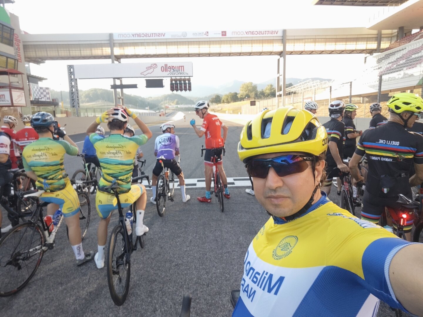Starting line at mugello circuit