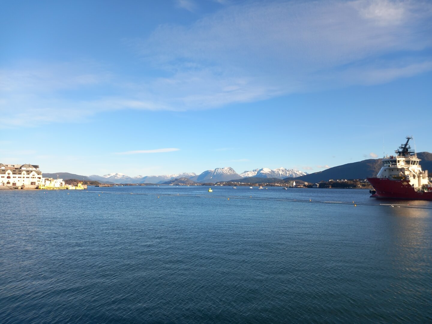 View from Alesund dock.